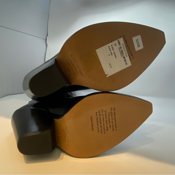 ❌SOLD❌ Isabel Marant Women's Black Lomero Leather Knee-high Western Boots (36) - Picture 12 of 13